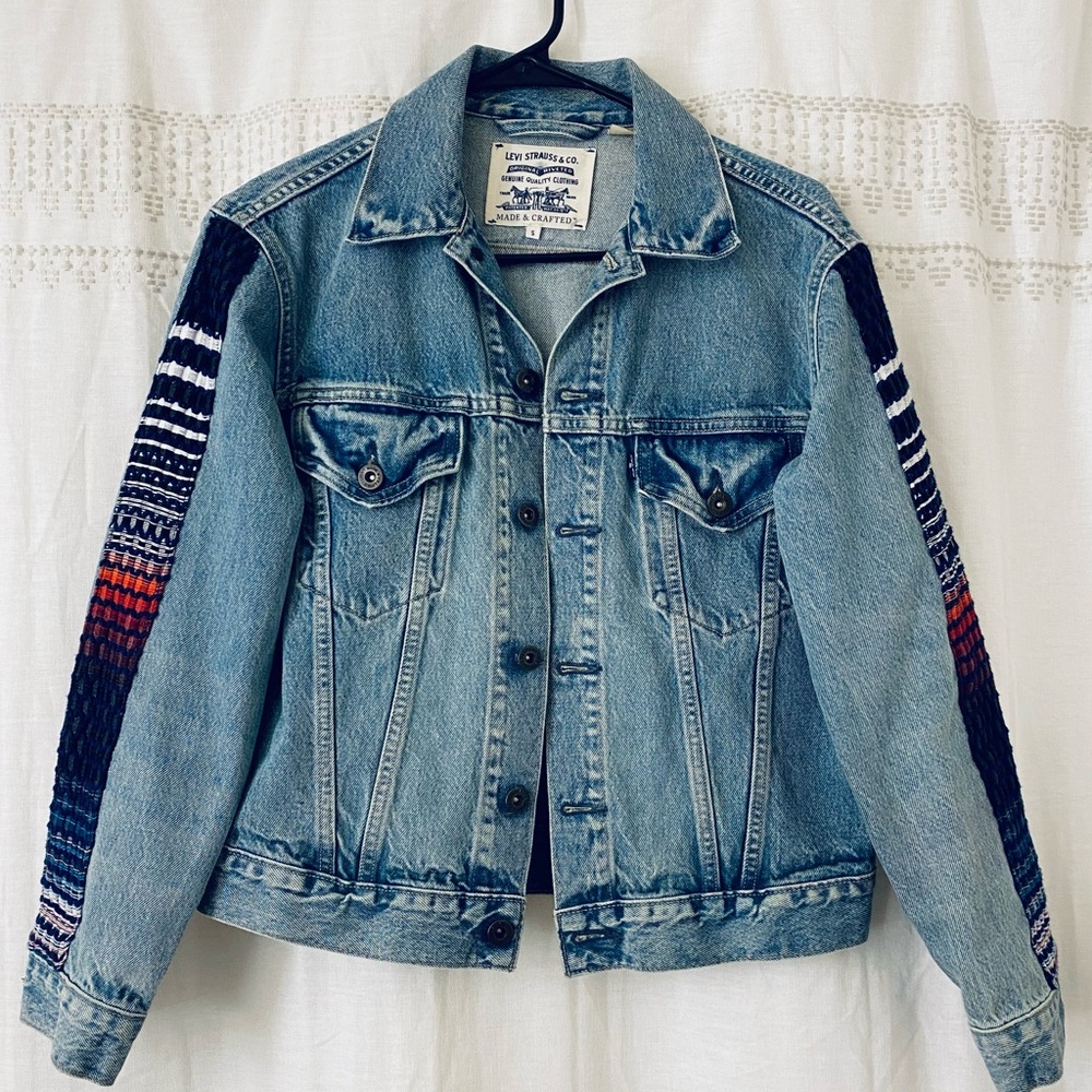 Levi's Denim Jacket Embroidered Sleeves